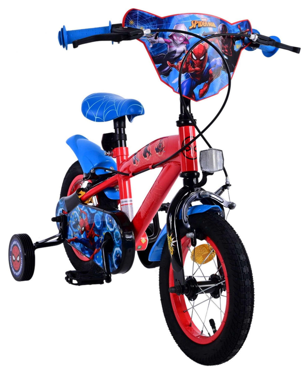 Spiderman Ultimate Spider-Man Children's Bike Boys 12 Inch Blue Red Two Hand Brakes