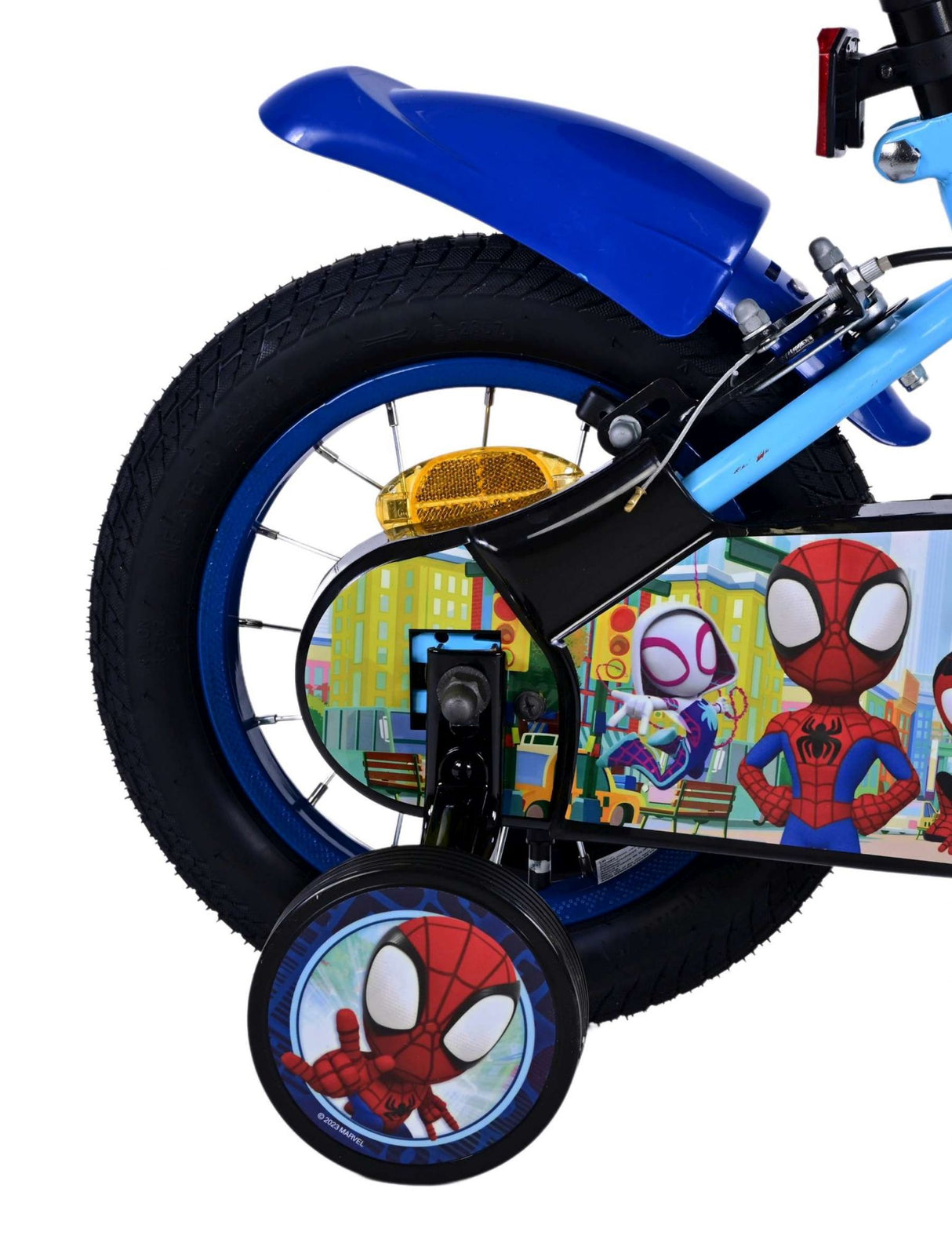 Spidey and his amazing friends Spidey Kinderfiets Jongens 12 inch Blauw Twee handremmen