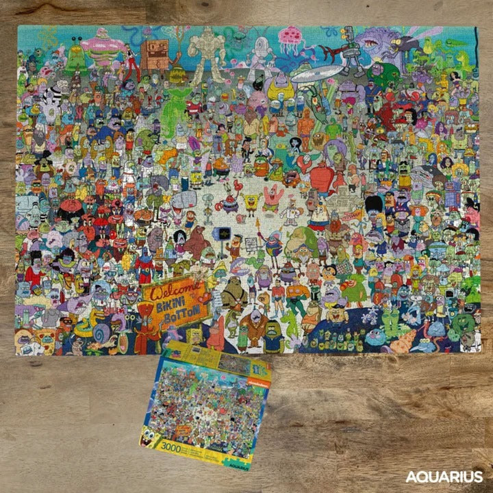 Verschiedene Spongebob-Puzzle-Bikiniunterteile