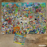 Verschiedene Spongebob-Puzzle-Bikiniunterteile