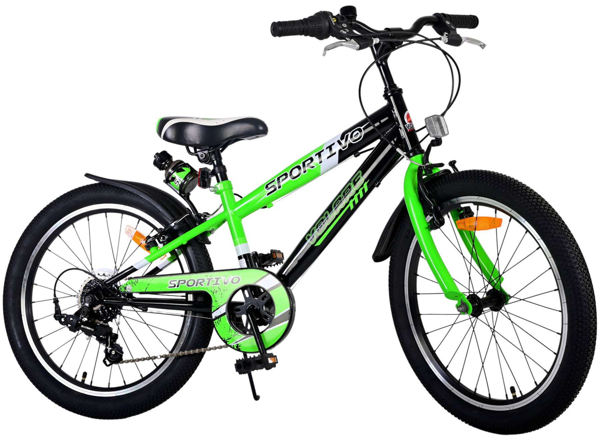 Volare Sportivo Bike para bicicletas para niños de 20 pulgadas Green 7 engranajes