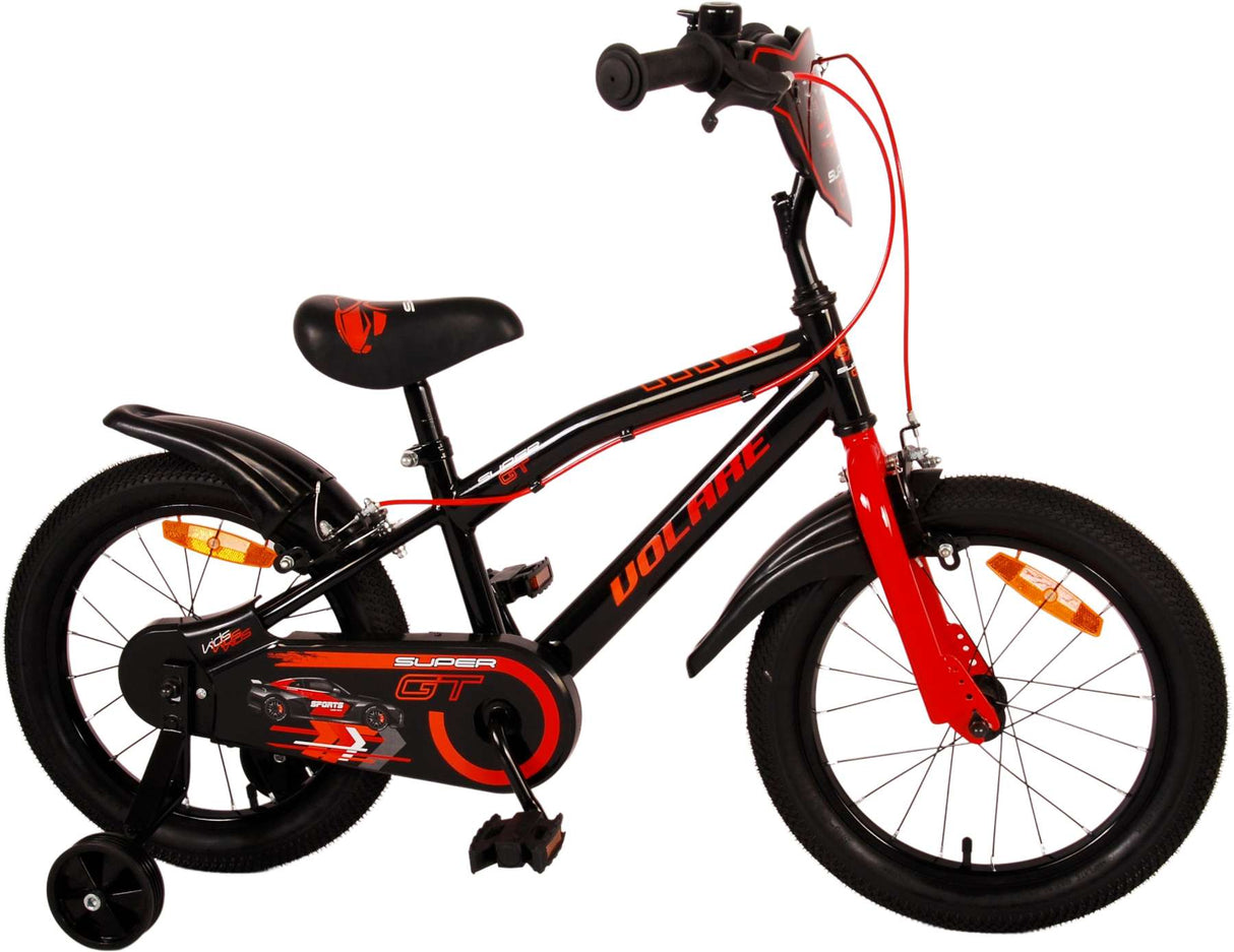 Volare Super GT Kinderbike Jungen 16 Zoll rote zwei Handbremsen