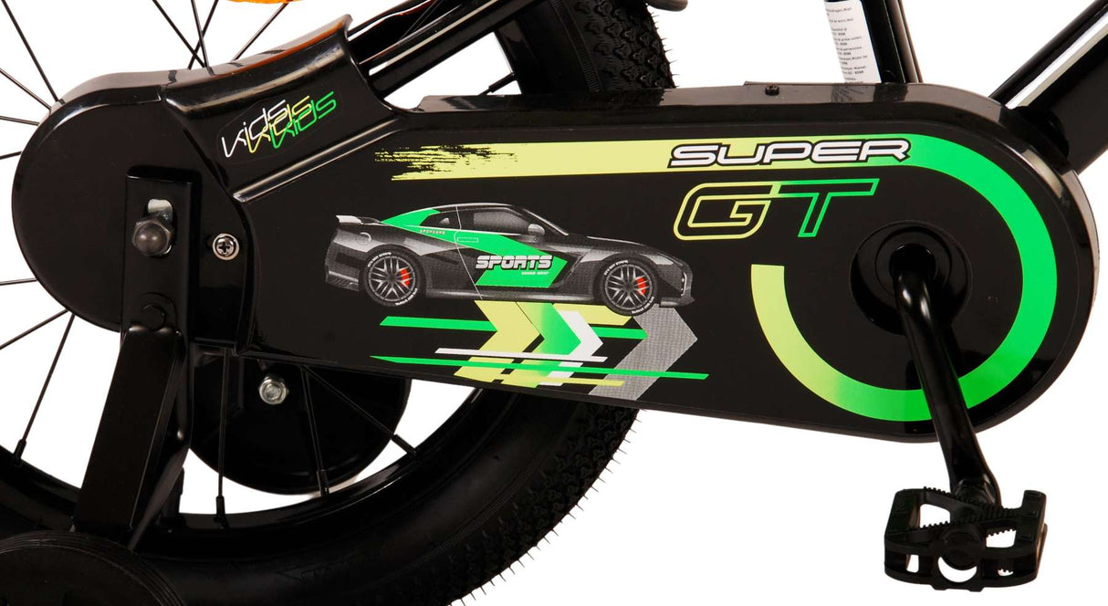 Volare Super GT Kinderfahrrad – Jungen – 16 Zoll – Grün – Zwei Handbremsen
