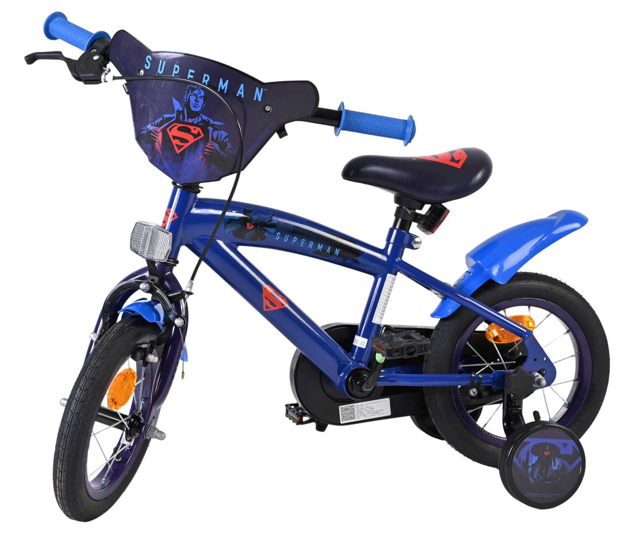 Superman Kinderfahrrad - Jungen - 12 Zoll - Blau