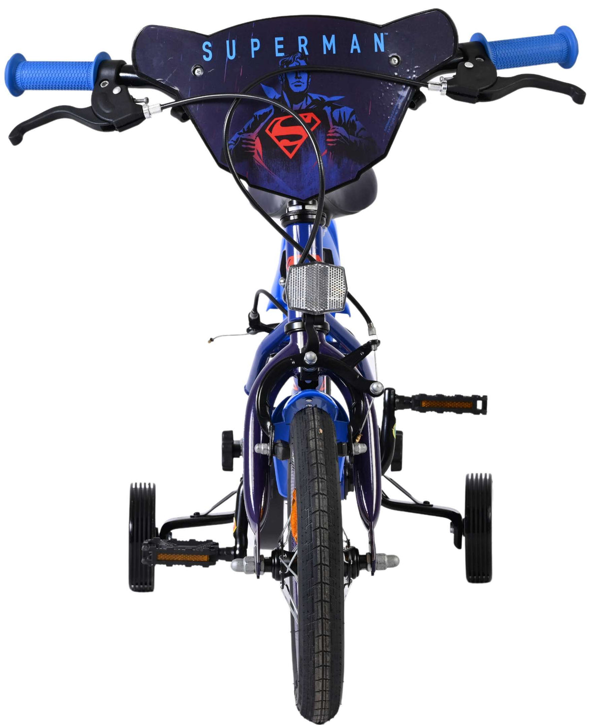 Superman Kinderfahrrad – Jungen – 12 Zoll – Blau – zwei Handbremsen