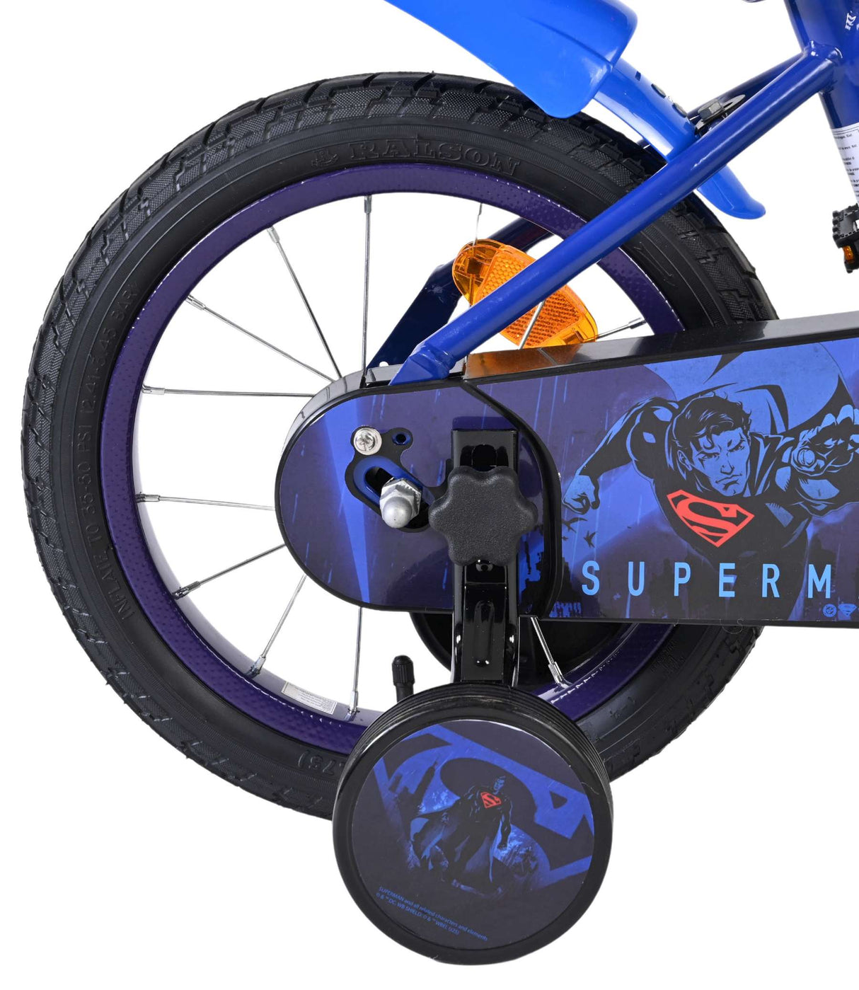 Superman Kinderfahrrad - Jungen - 14 Zoll - Blau