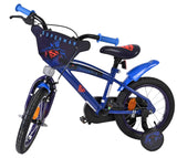 Superman Kinderfahrrad - Jungen - 14 Zoll - Blau