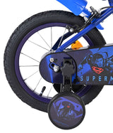 Superman Kinderfahrrad – Jungen – 14 Zoll – Blau – zwei Handbremsen