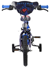 Superman Kinderfahrrad – Jungen – 14 Zoll – Blau – zwei Handbremsen