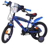 Superman Kinderfahrrad – Jungen – 14 Zoll – Blau – zwei Handbremsen