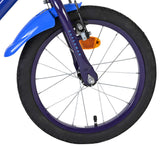 Superman Kinderfahrrad – Jungen – 16 Zoll – Blau – zwei Handbremsen