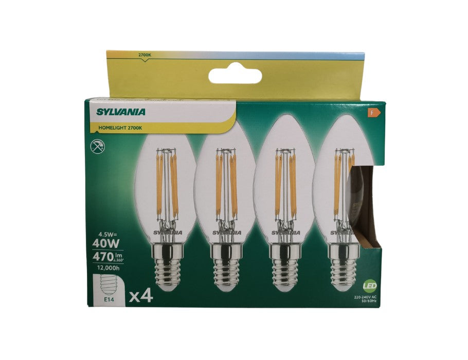 Sylvania LED svetilka E14 470 lm sveče čiste 4 kose