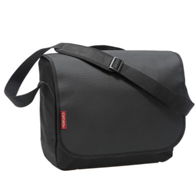 NOUVEAU LOOXS Messager Cameo Sac à bandoulière - noir, polyester, velcro, 12L, 38x29x11cm, eau -pellent