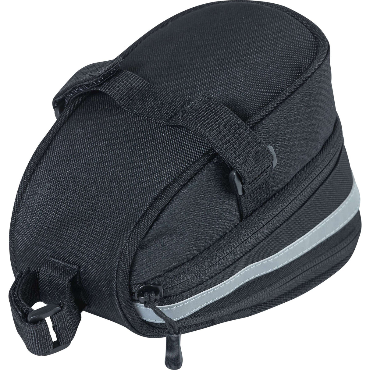 Basil Mada Satteltasche - kompakt, schwarz, 1l, Klettverschluss, Fahrradzubehör