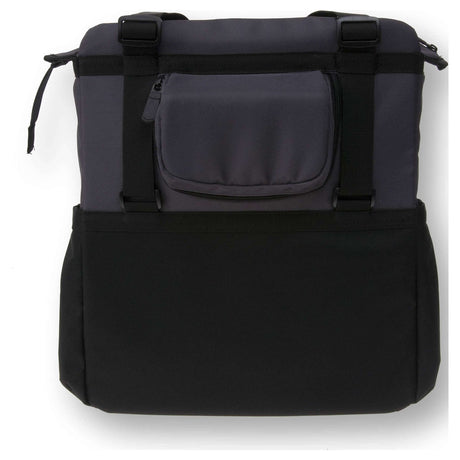 Basilikum Shopper XL - Sporty und trendige Fahrradbeutel für Lebensmittel und Strand, schwarzer Anthrazit, 20L