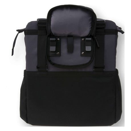 Basilikum Shopper XL - Sporty und trendige Fahrradbeutel für Lebensmittel und Strand, schwarzer Anthrazit, 20L