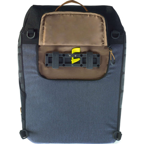 Basilikum Miles Bicycle Rucksack - Multifunktionaler grauer Fahrradbeutel für Männer - 17l - Hook -on -System