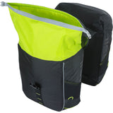 Boba doble de millas Basil Bolsa de bicicleta impermeable, unisex, Sporty, Zwart-Limoen