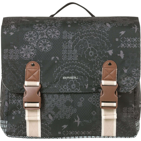 Basil Doppelte Fahrradtasche Bohème Mik 35 Liter – Schwarzkohle