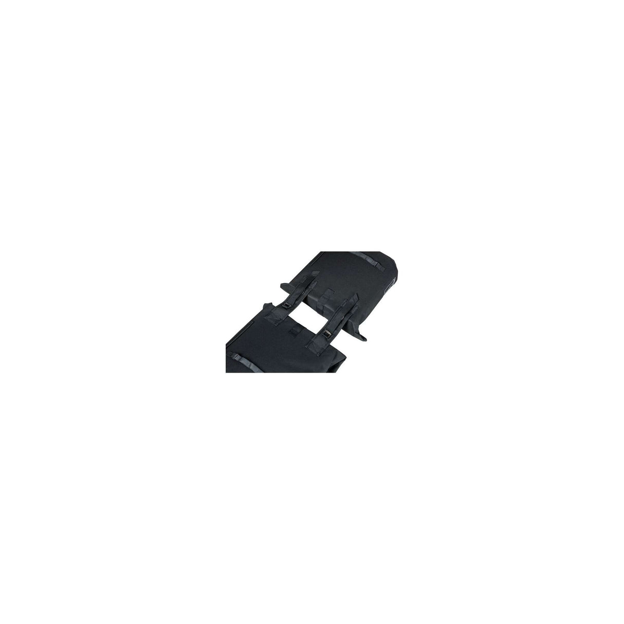 Basilikum -Stadt -Doppelfahrradbeutel - Wasser -Repellent Polyester - Schwarz - Universal Bridge System - 28-32L