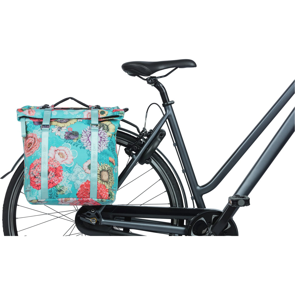 Basil Bloom Field Double Bicycle Bag, Waterproof, Sky Blue, 35L