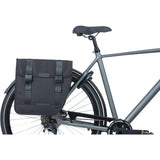 Basilikum -Tour Doppelfahrradbeutel schwarz 35L