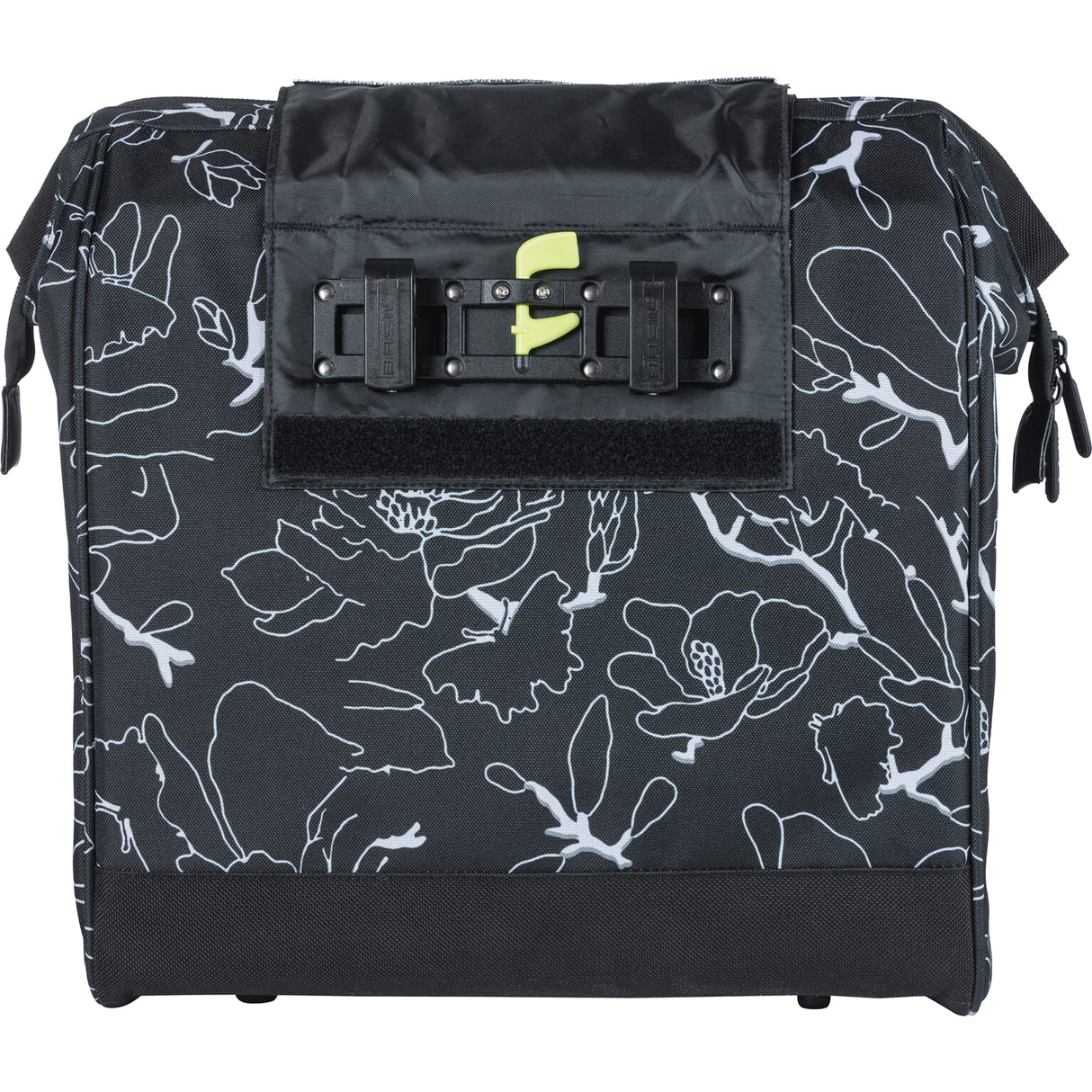 Basil Grand Flower Fietshopper - Black Water -Dispst Bag con scatola per laptop - 23L