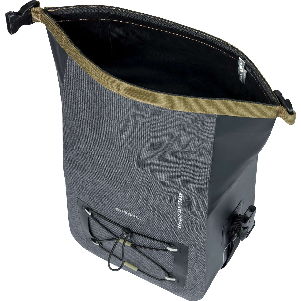 Basilikum Navigator Storm -Lenkerbeutel - Sportiger Fahrrad -Lenkerbeutel, wasserdicht, schwarz