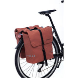 NewLooxs Odense double bicycle bag strong, spacious, reflective rest