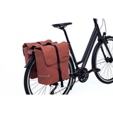 NewLooxs Odense double bicycle bag strong, spacious, reflective rest