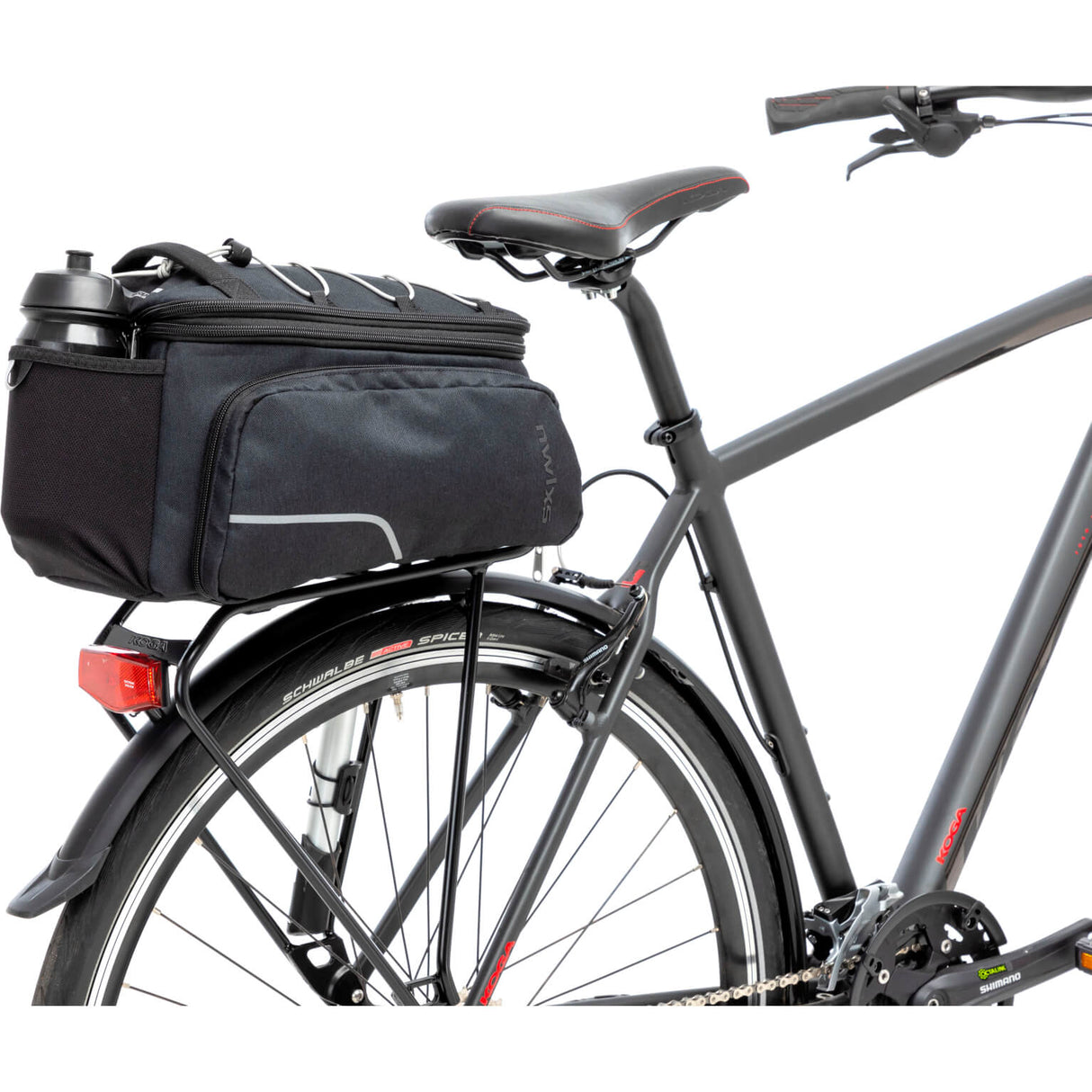 NewLooxs Sports Trunkbag Racktime bicycle bag unisex black