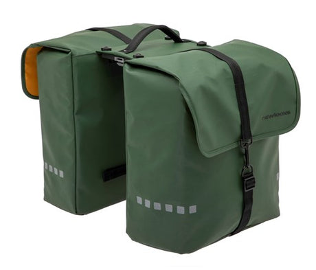Neue Looxs Odense Double Bicycle Bag - grün