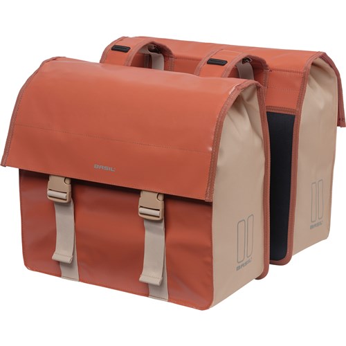 Basilikum Urban Load Doppelfahrradbeutel, rot, wasserdicht, 48-53L
