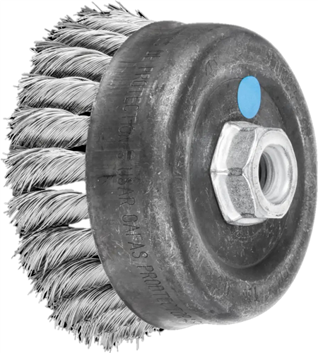 Pferd Topfbürste Edelstahl 100mm M14 0,35 Pos (u)