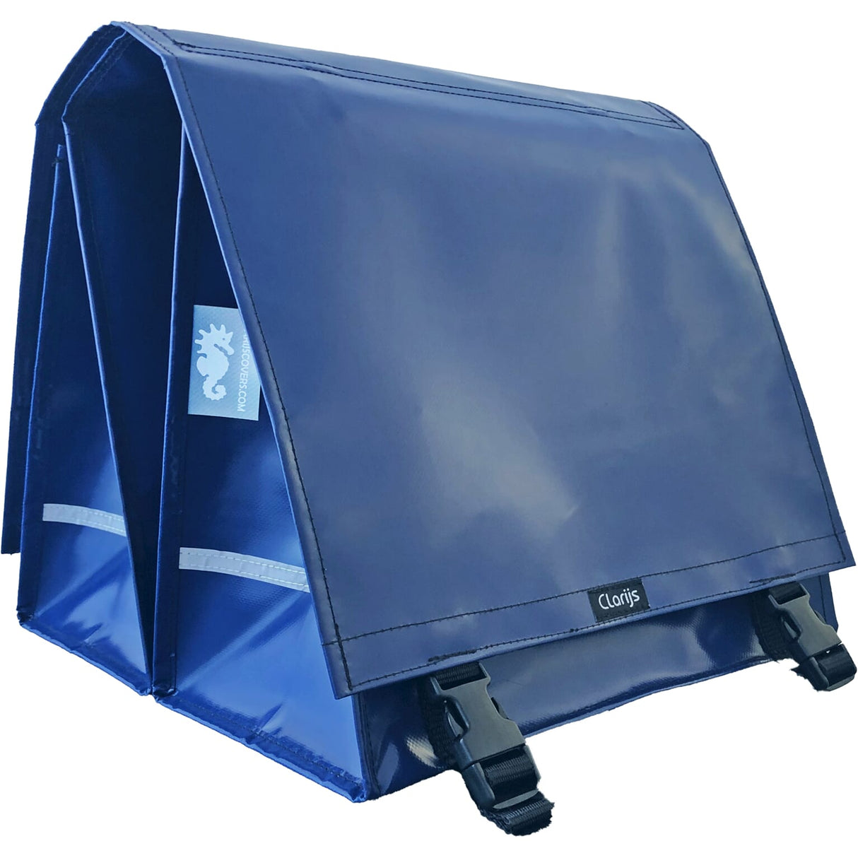 Fietstas dubbel XL PVC 46L donkerblauw