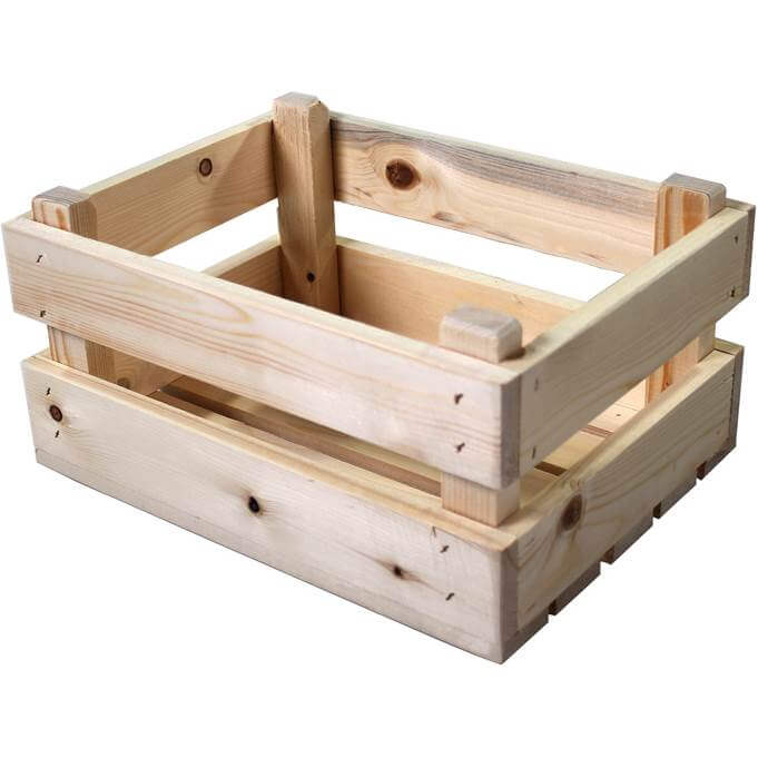 Bicycle Crate Mini Fires en blanco Madera 30x23x15.5 cm