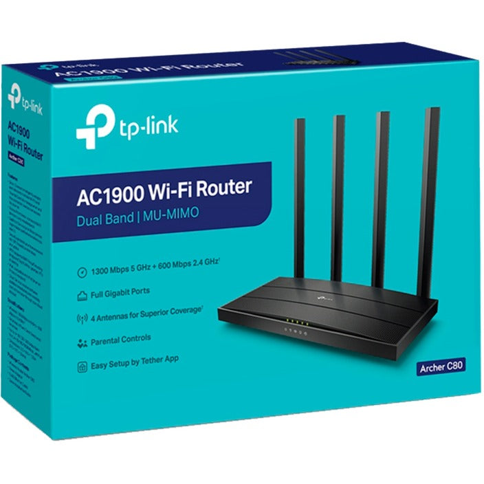 TP-Link Archer C80 AC1900 Wireless Mu-Mimo Wi-Fi-Router