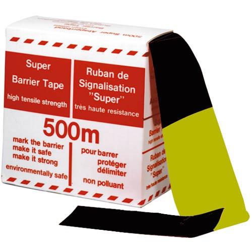 Tancco Absperrband schwarz gelb 500lg 80br