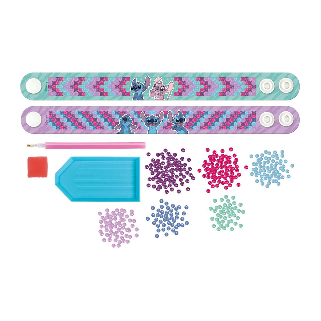 Kreatives Bastelarmband mit Gruppenstich-Diamantmalerei, 2 Stück | 4 Stück