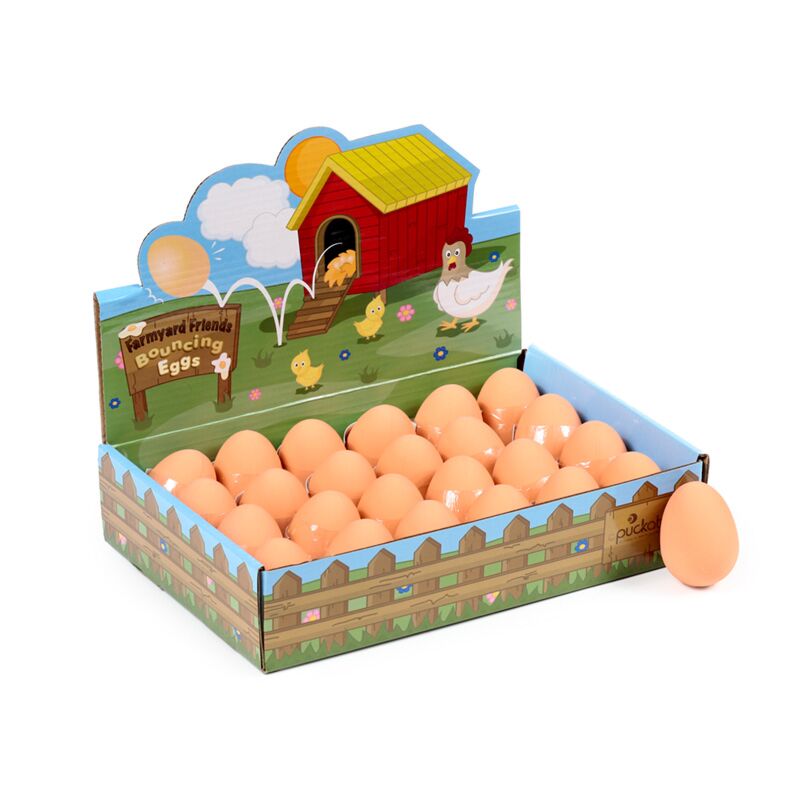 Hüpfendes Gummi-Ei (Kartondisplay)