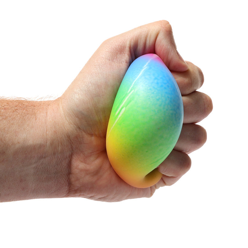 Regenbogen-Quetschspielzeug, Stressball, 7 cm