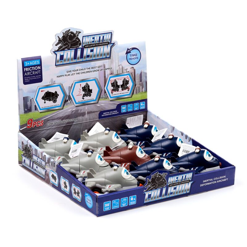 Flugzeug-Reibungs-Push-Pull-Action-Spielzeug