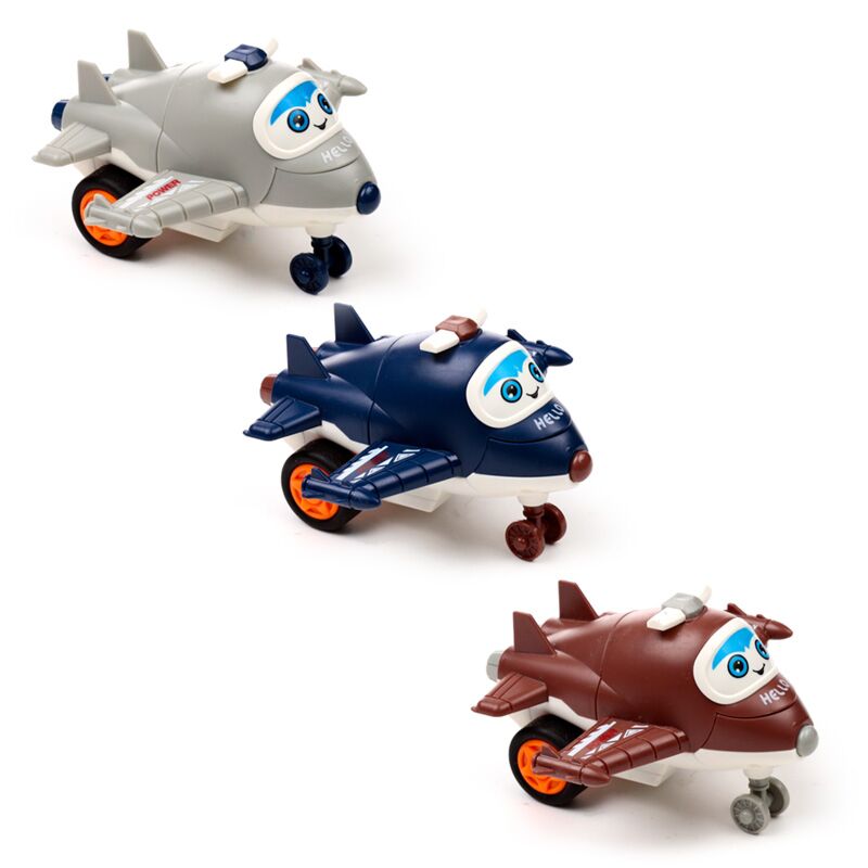 Flugzeug-Reibungs-Push-Pull-Action-Spielzeug