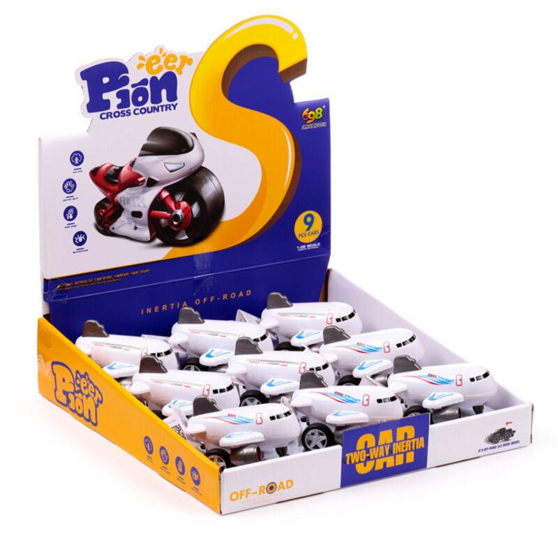 Jumbo-Jet-Reibungs-Push-Pull-Action-Spielzeug