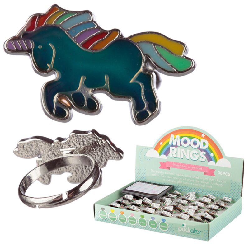 Verzauberter Regenbogen-Einhorn-Stimmungsring für Kinder