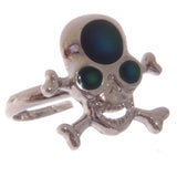 Stimmungsring mit Totenkopfknochen