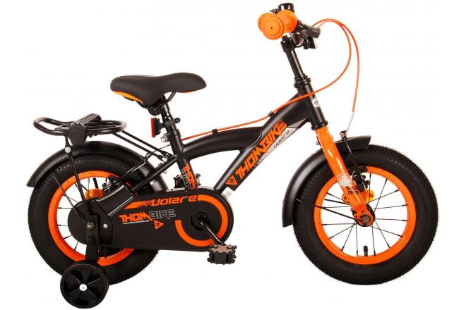 Volare Thombike Kinderbike - Jungen - 12 Zoll - Schwarzorange - Zwei Handbremsen