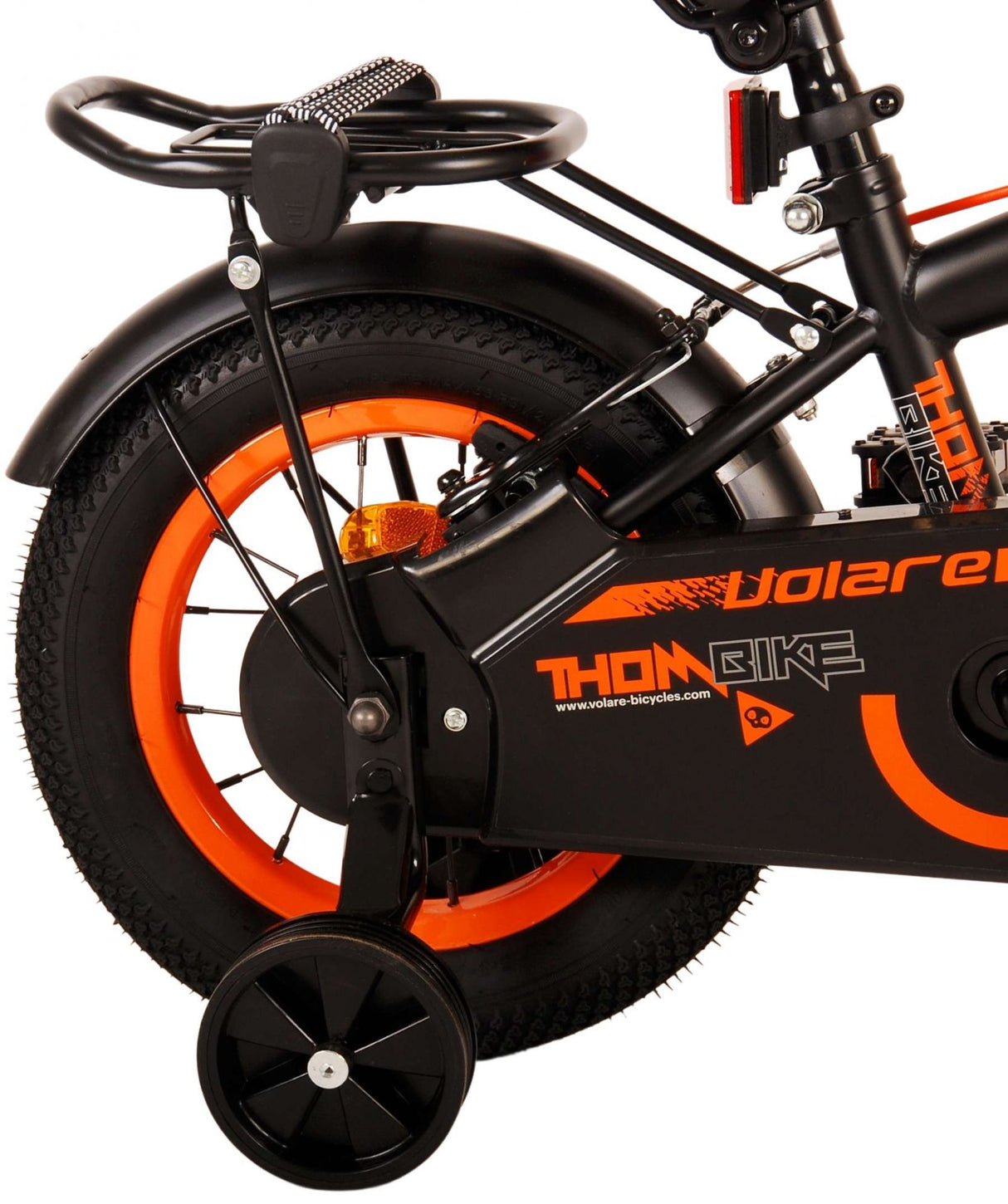 Volare Thombike Kinderbike - Jungen - 12 Zoll - Schwarzorange - Zwei Handbremsen