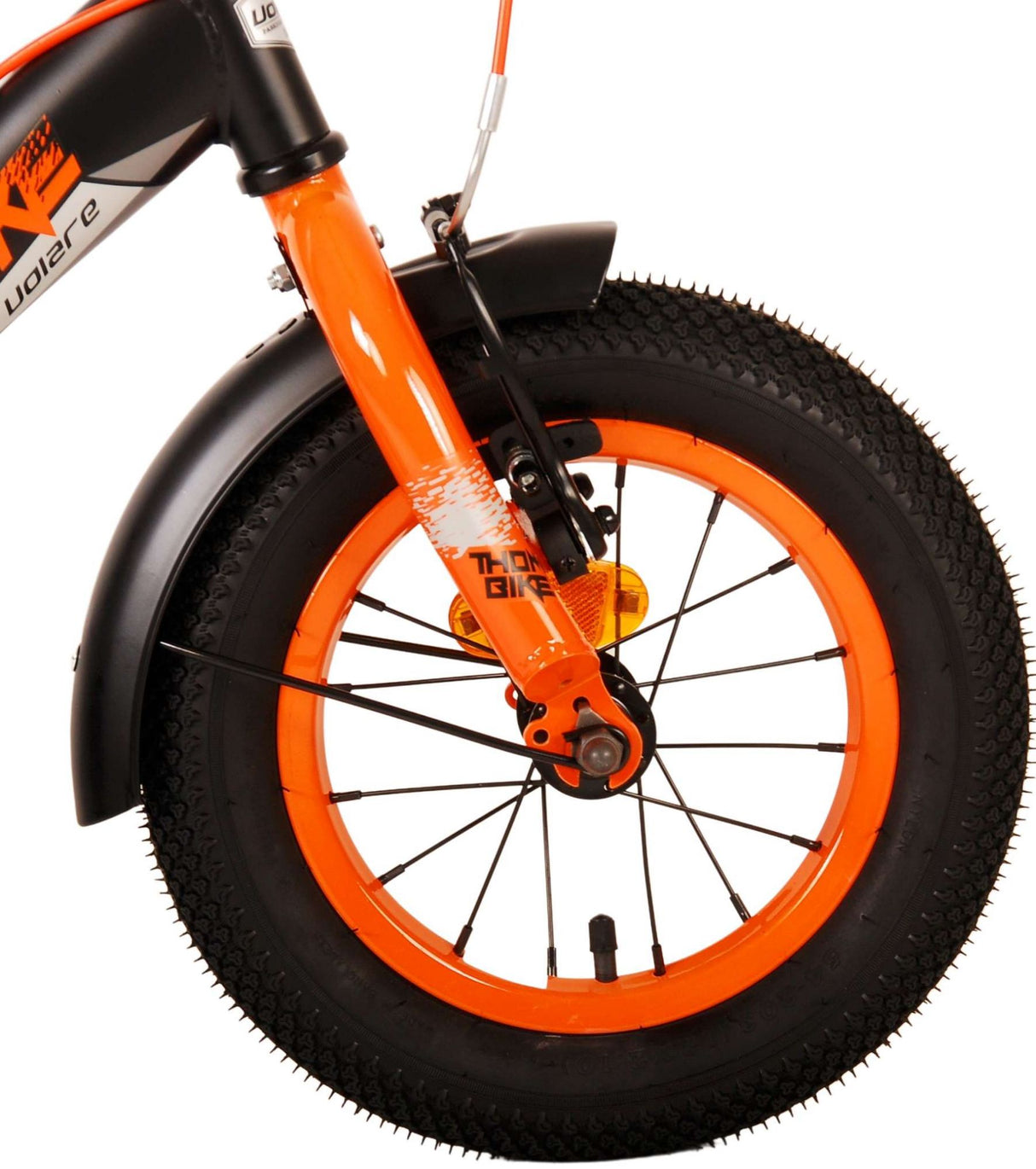 Volare Thombike Kinderbike - Jungen - 12 Zoll - Schwarzorange - Zwei Handbremsen