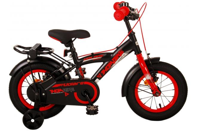 Volare Thombike Bike Children Bike Boys de 12 pulgadas Rojo Negro Dos frenos de manos